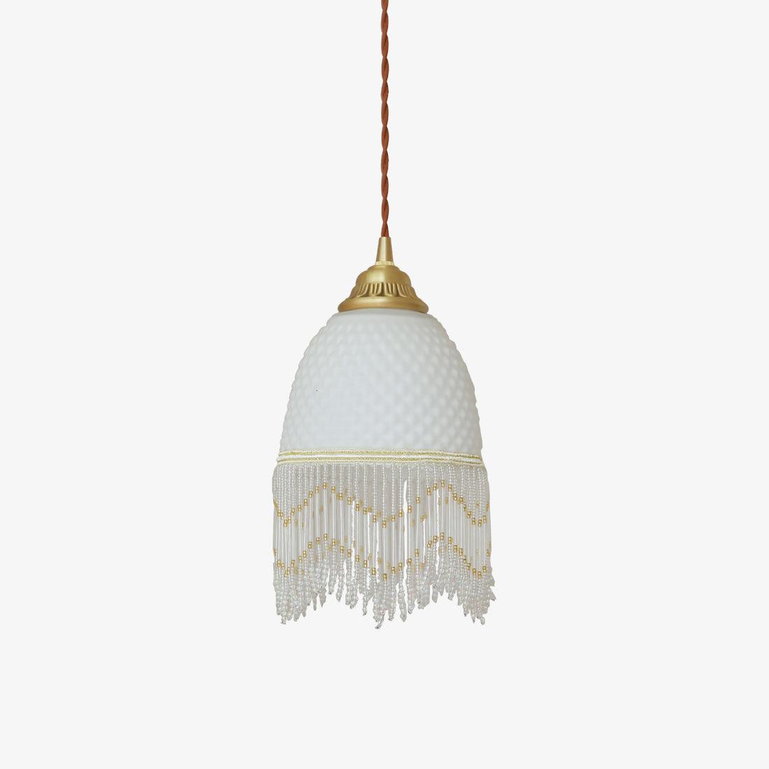Mesh Tassel Glass Pendant Light - Lumpaz