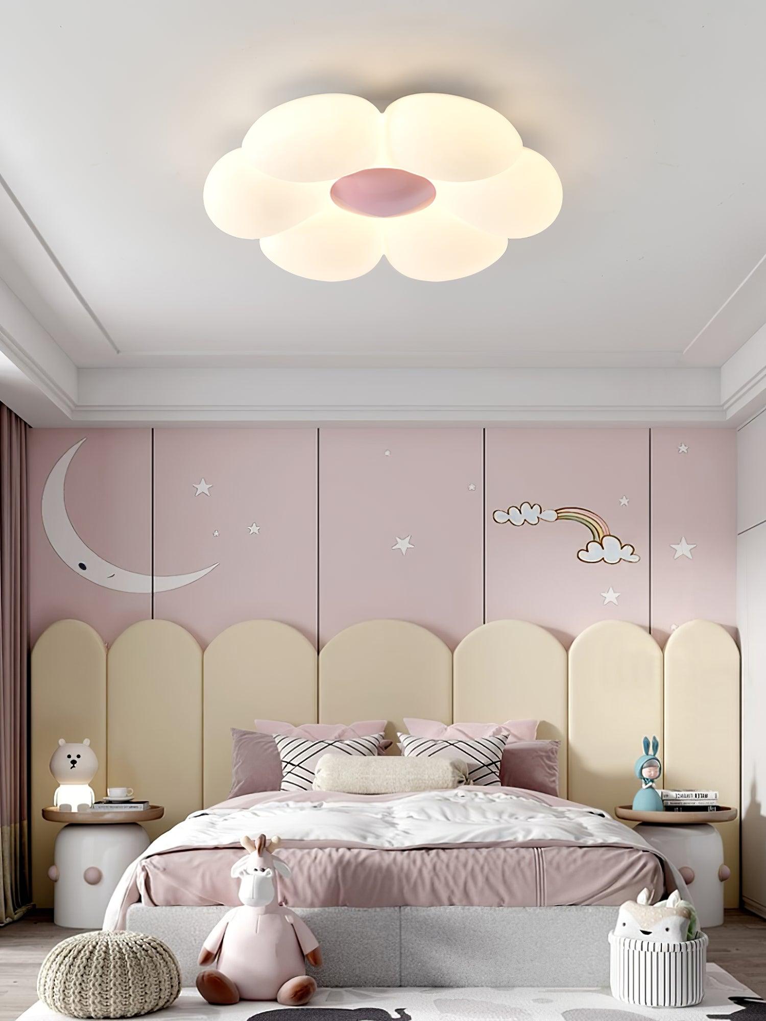 Six-leaf Flower Kids Room Ceiling Lamp - Lumpaz