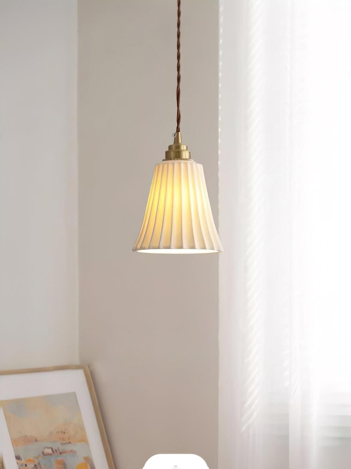 Trumpet Ceramic Pendant Light - Lumpaz