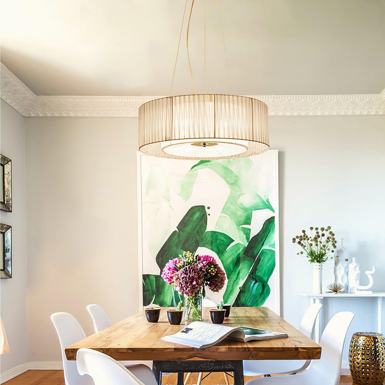 Ruffle Pleated Pendant Lamp - Lumpaz