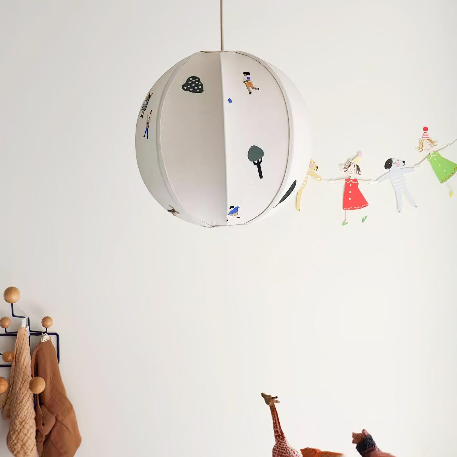 Park Embroidered Textile Pendant Lamp - Lumpaz