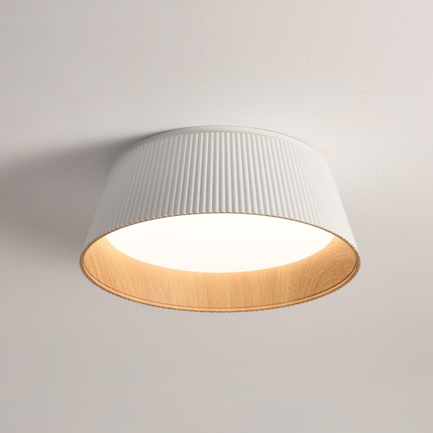 Modern Ribbed Ceiling Light - Lumpaz