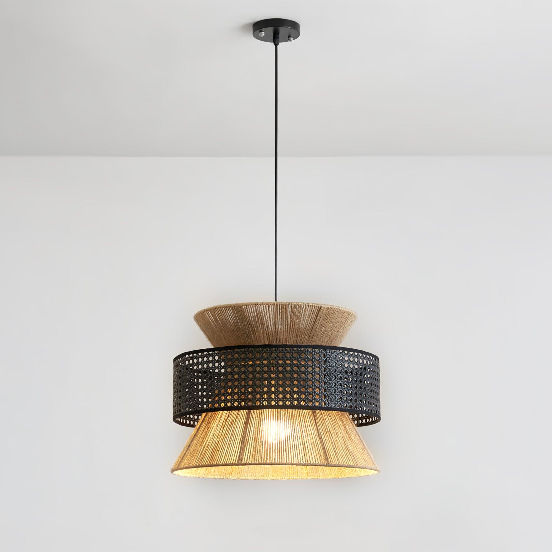 Rattan Bamboo Pendant Lamp - Lumpaz
