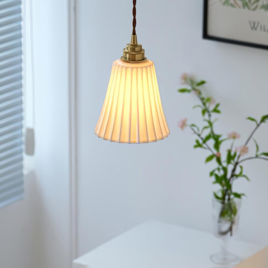Trumpet Ceramic Pendant Light - Lumpaz
