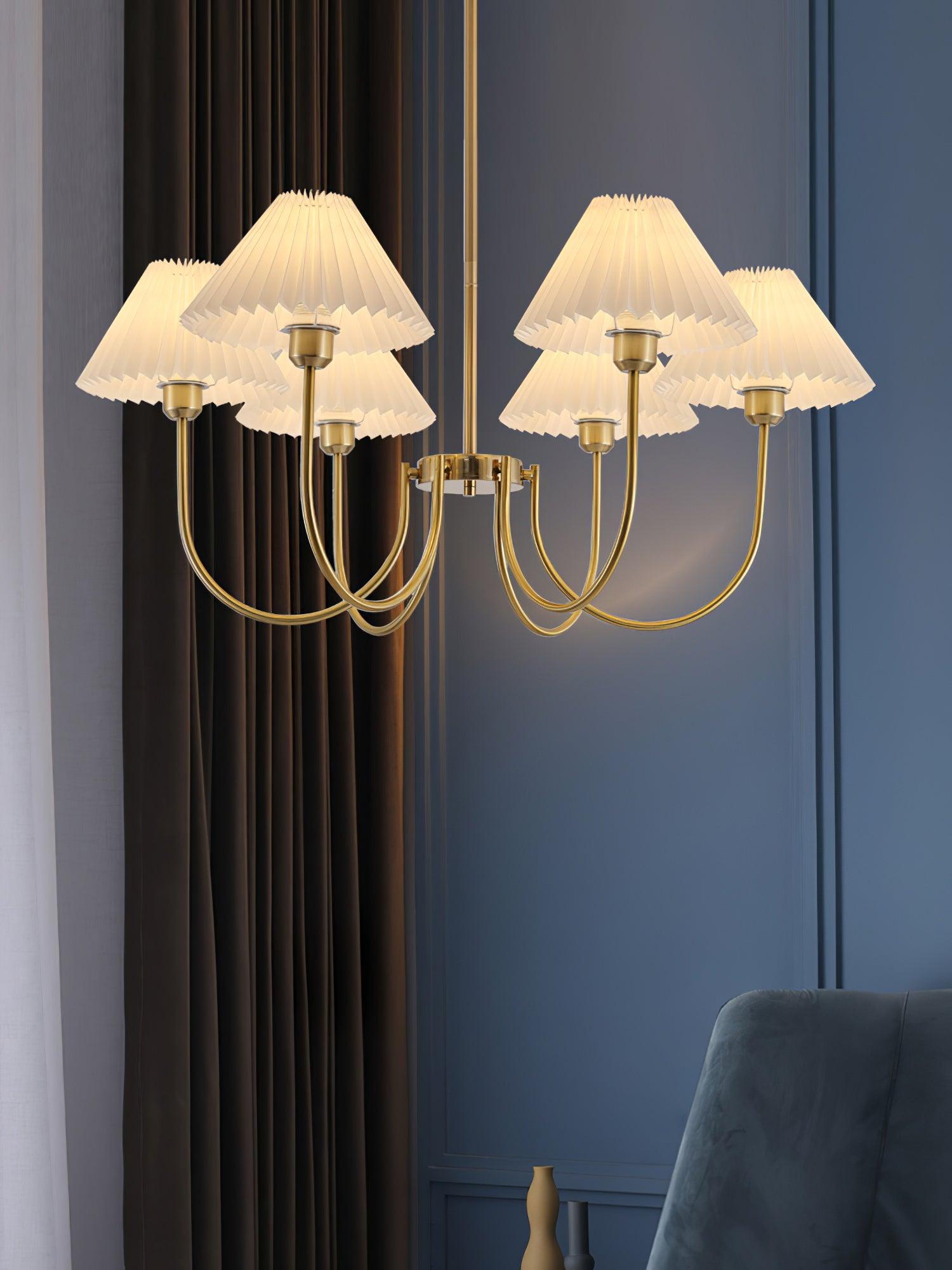 Lenore Pleated Chandelier - Lumpaz