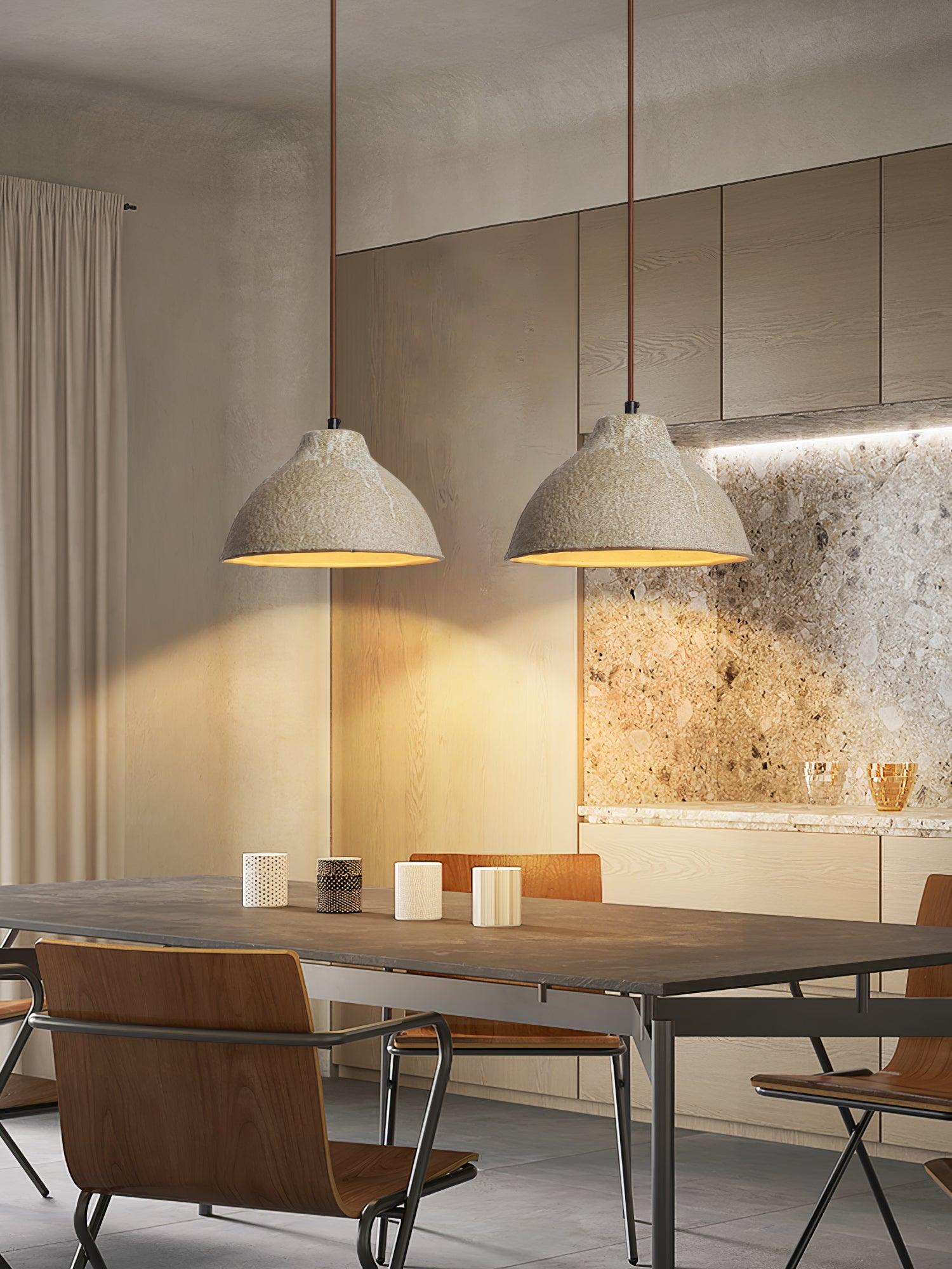 Raku Retro Ceramic Pendant Lamp - Lumpaz