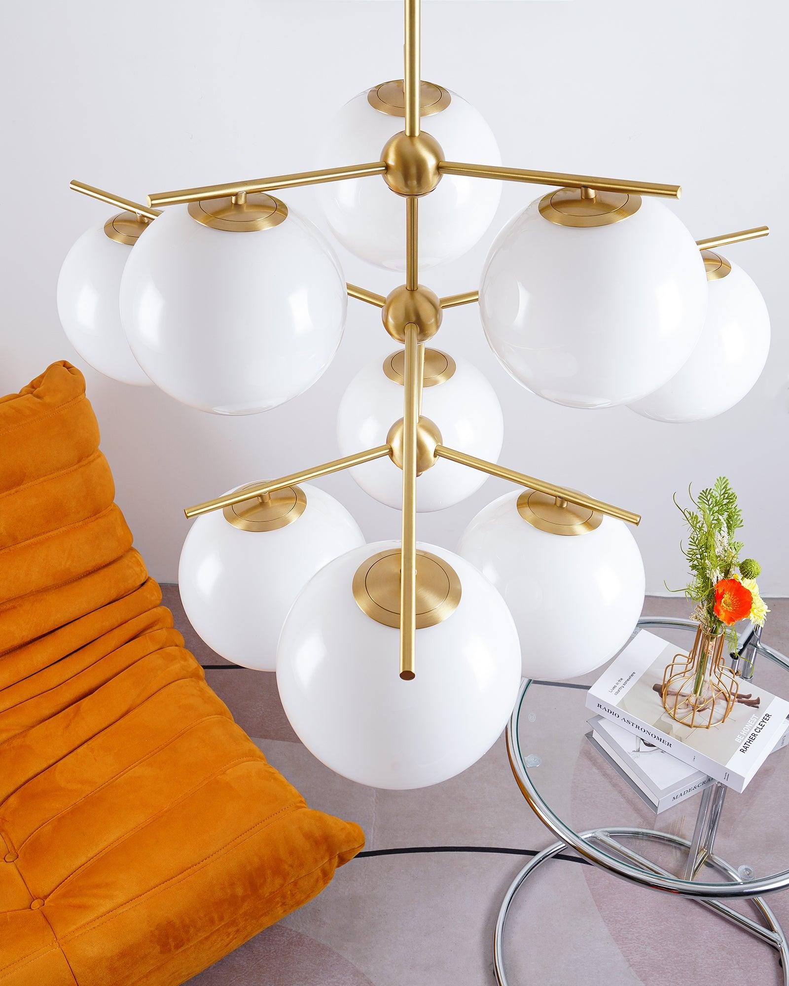Sphere & Stem Chandelier - Lumpaz