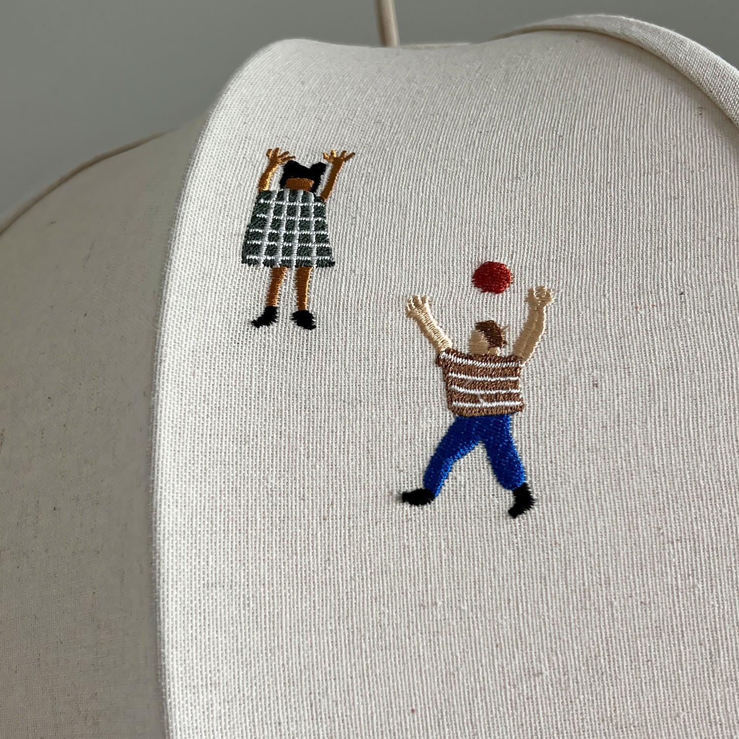 Park Embroidered Textile Pendant Lamp - Lumpaz