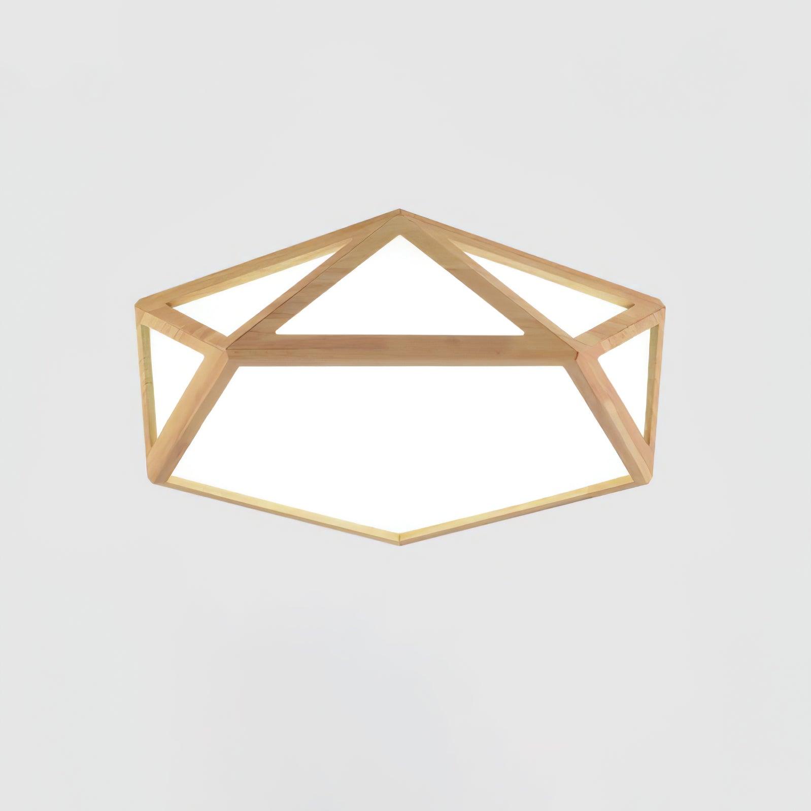 Diamond Wooden Ceiling Lamp - Lumpaz