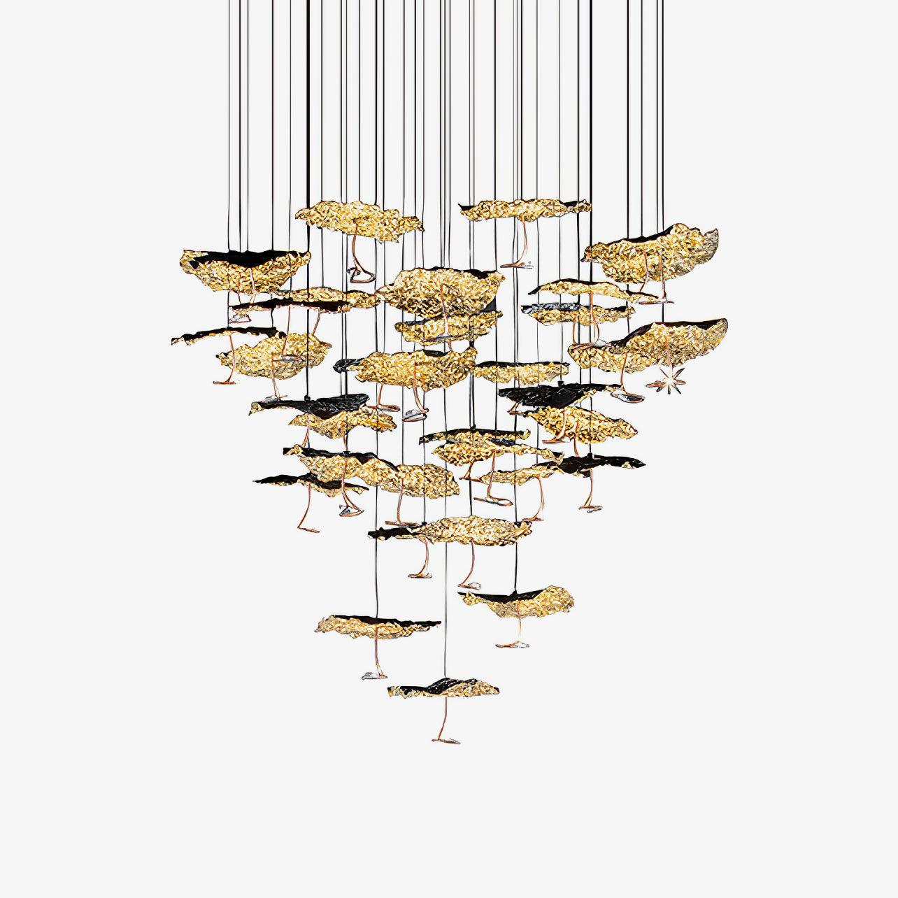 Brass Aviary Constellation Chandelier - Lumpaz