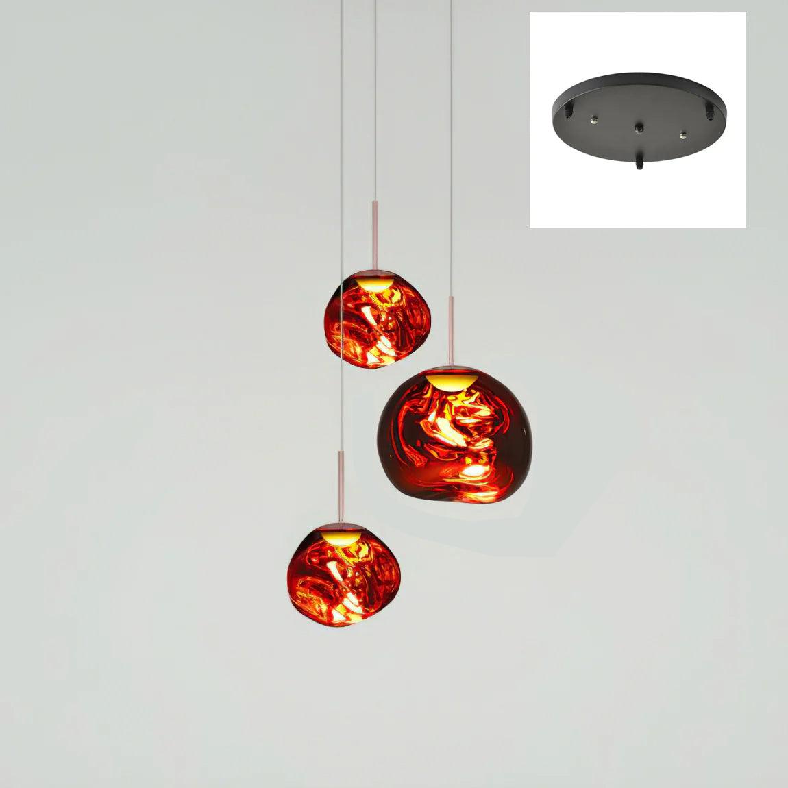 Multi Lava Round Pendant Lamp - Lumpaz