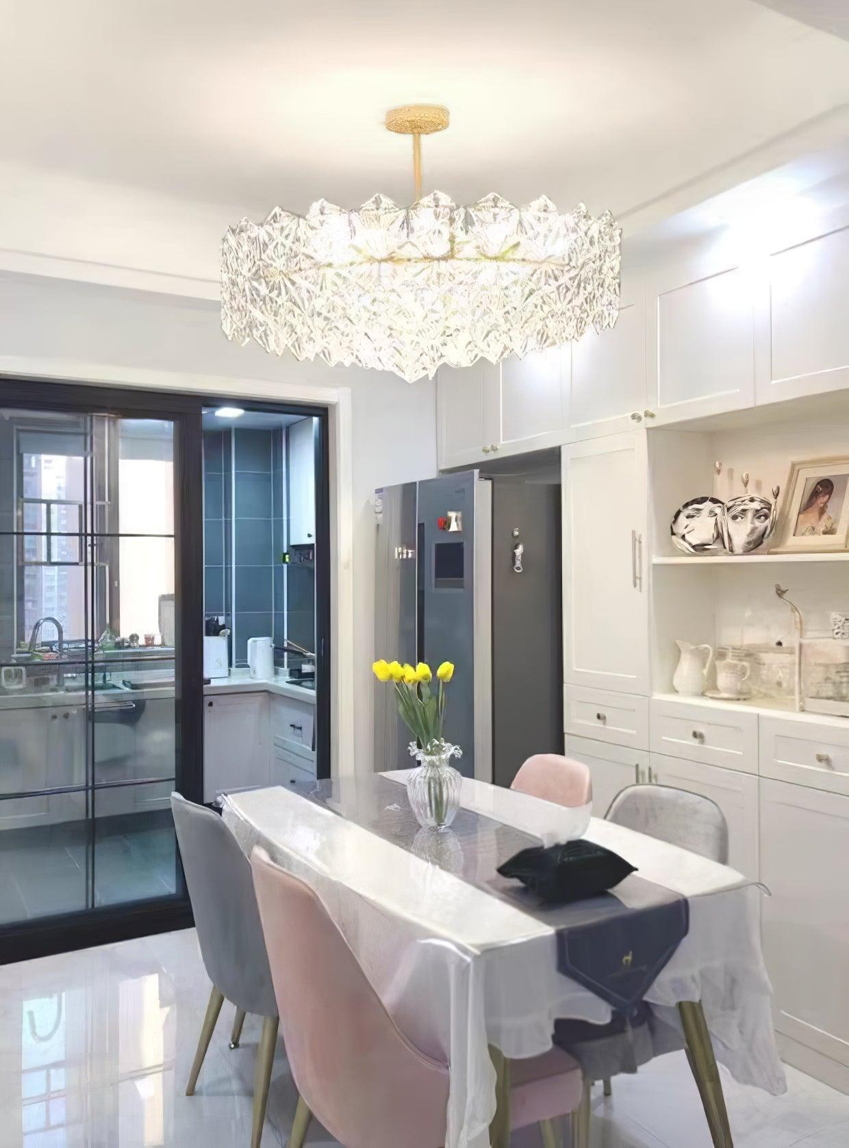 Snowflake Glass Chandelier - Lumpaz