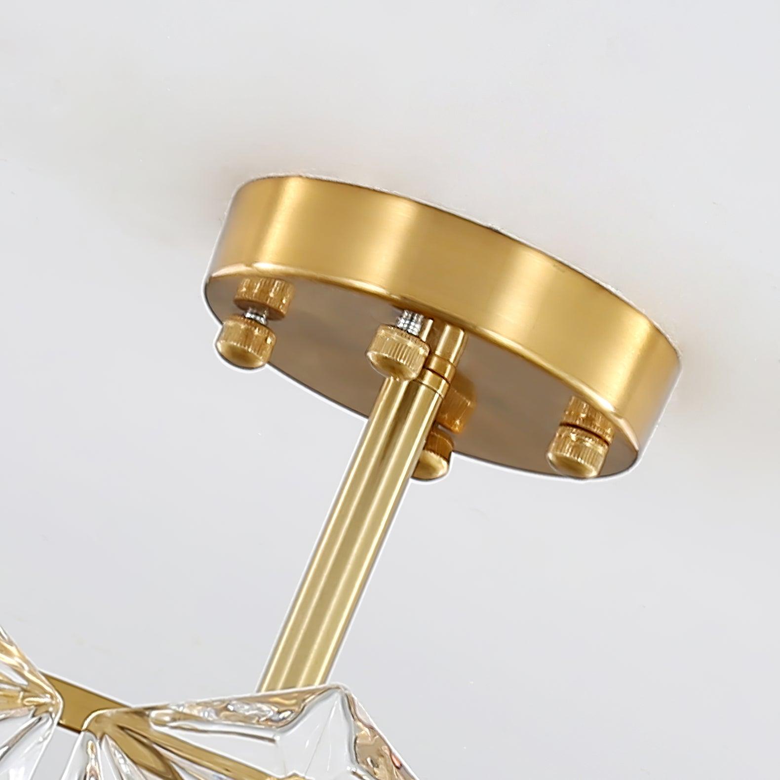 Snowflake Glass Chandelier - Lumpaz