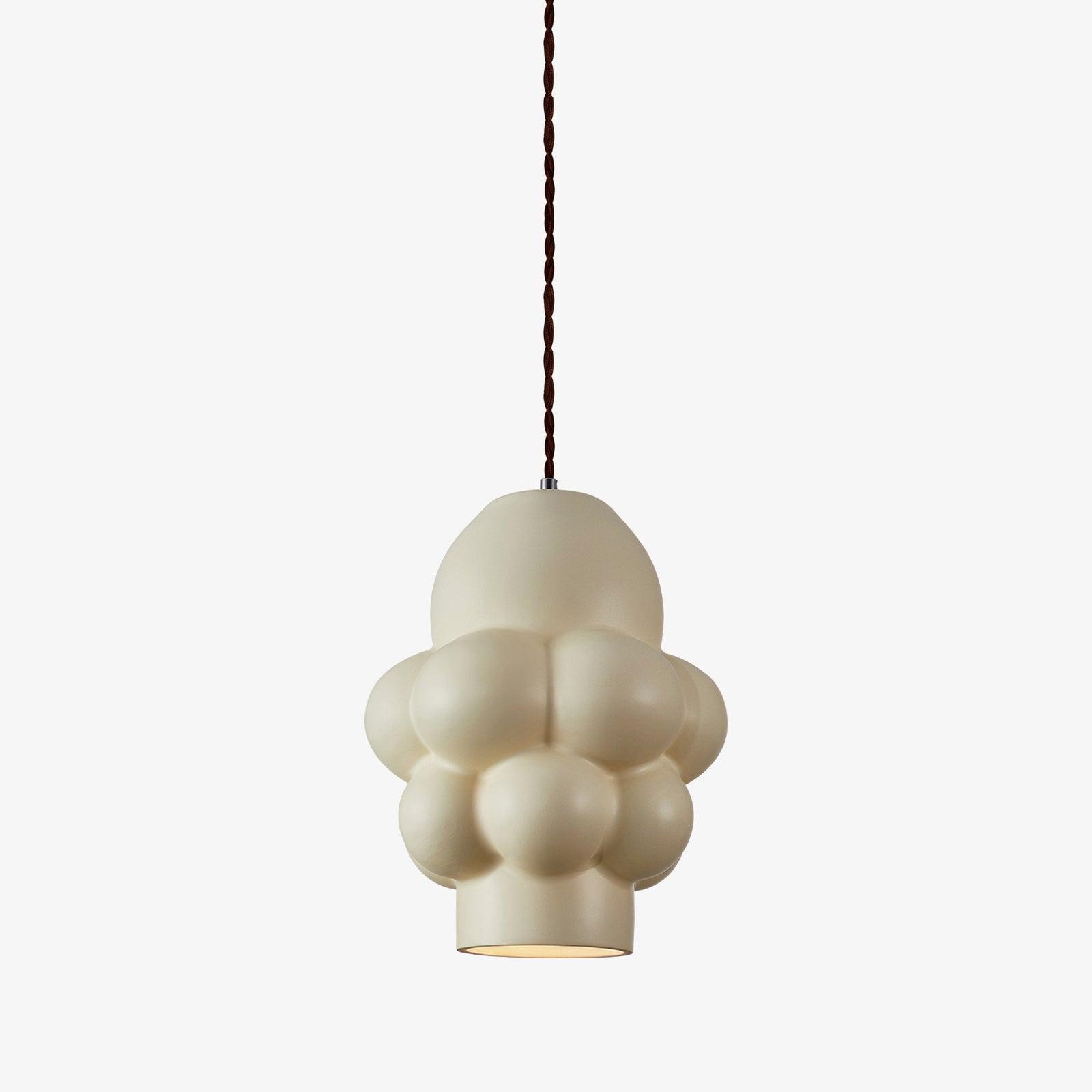 Resin Cream Pendant Lamp - Lumpaz