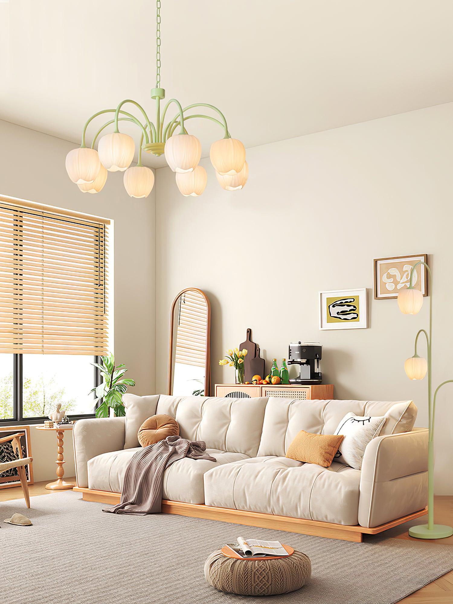 Tulip Matcha Chandelier - Lumpaz