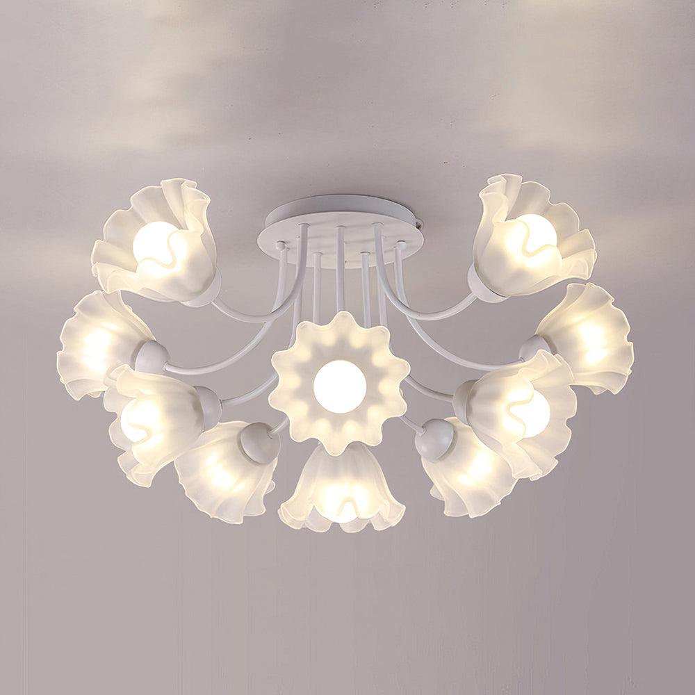 Floral Sculpted Ceiling Lamp - Lumpaz