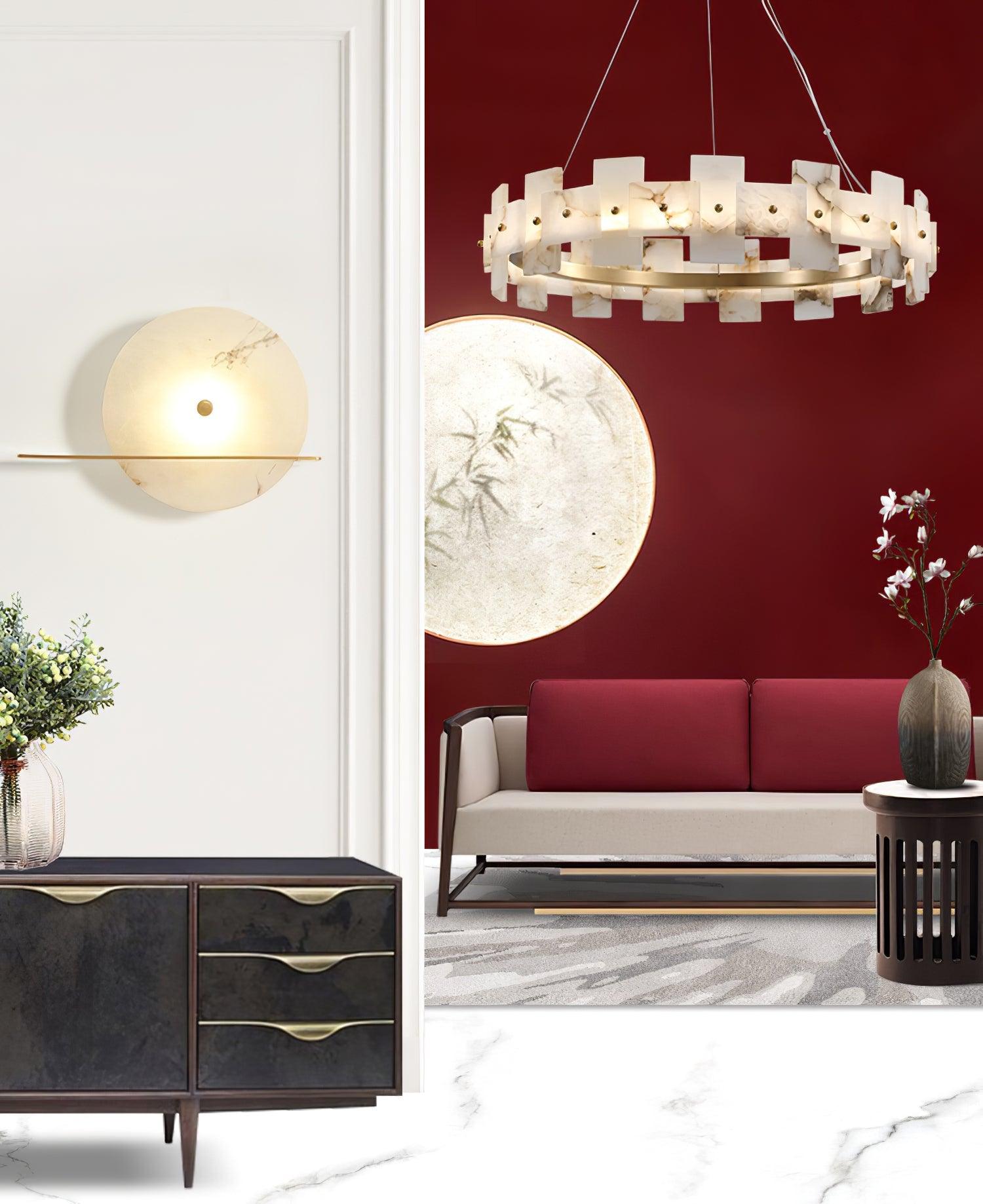 Alabaster Halo Chandelier - Lumpaz