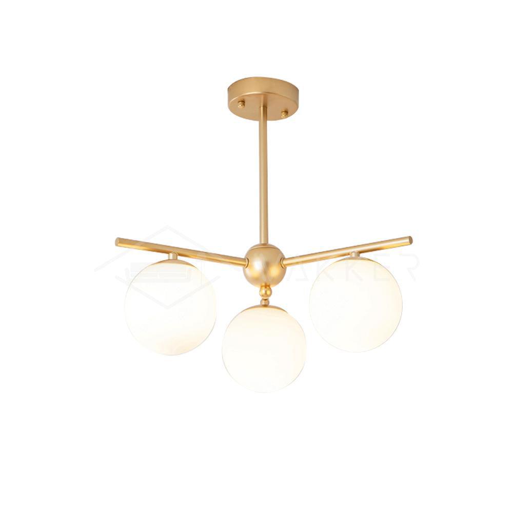 Sphere & Stem Chandelier - Lumpaz