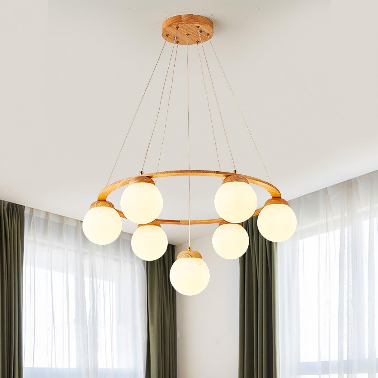 Nuura Miira Wood Chandelier - Lumpaz
