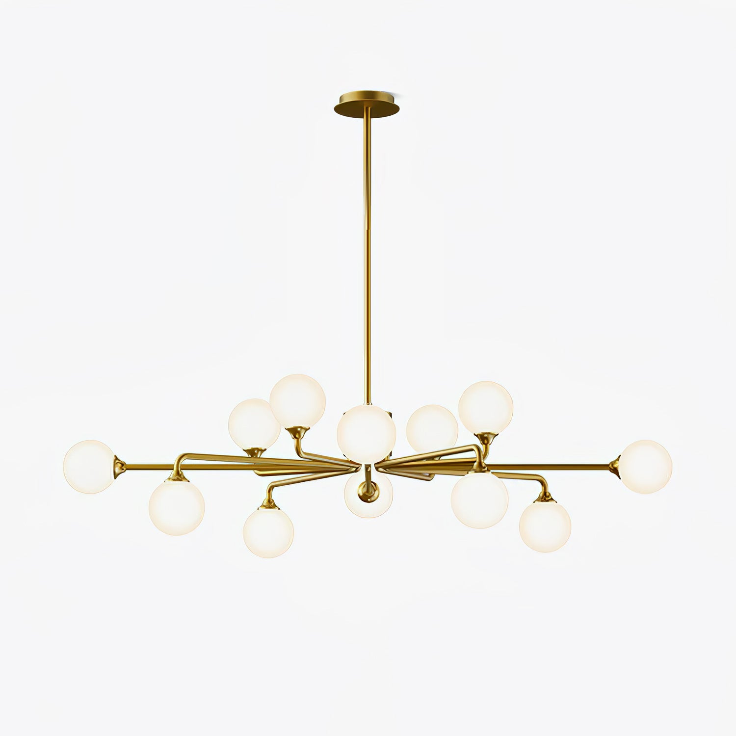 Staggered Glass Globes Chandelier - Lumpaz