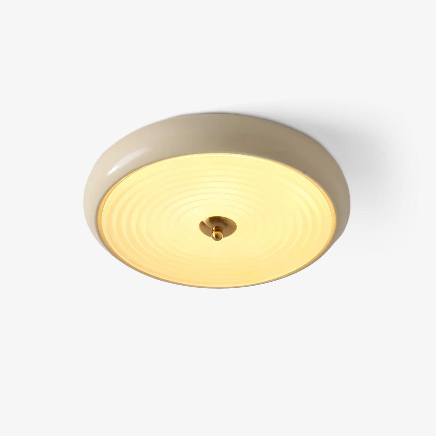 Ripple Cream Ceiling Lamp - Lumpaz