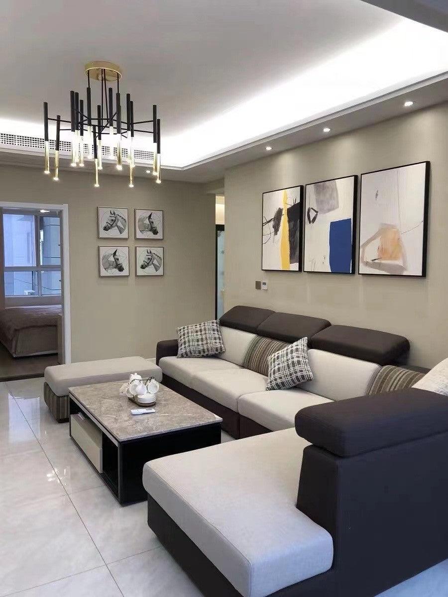 Metal Tubular Chandelier - Lumpaz