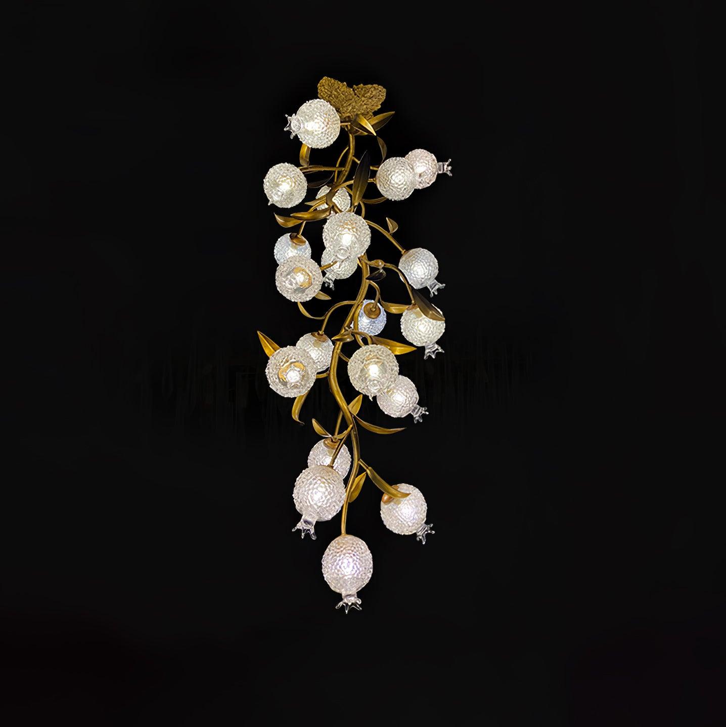 Pomegranate Brass Ceiling Lamp - Lumpaz