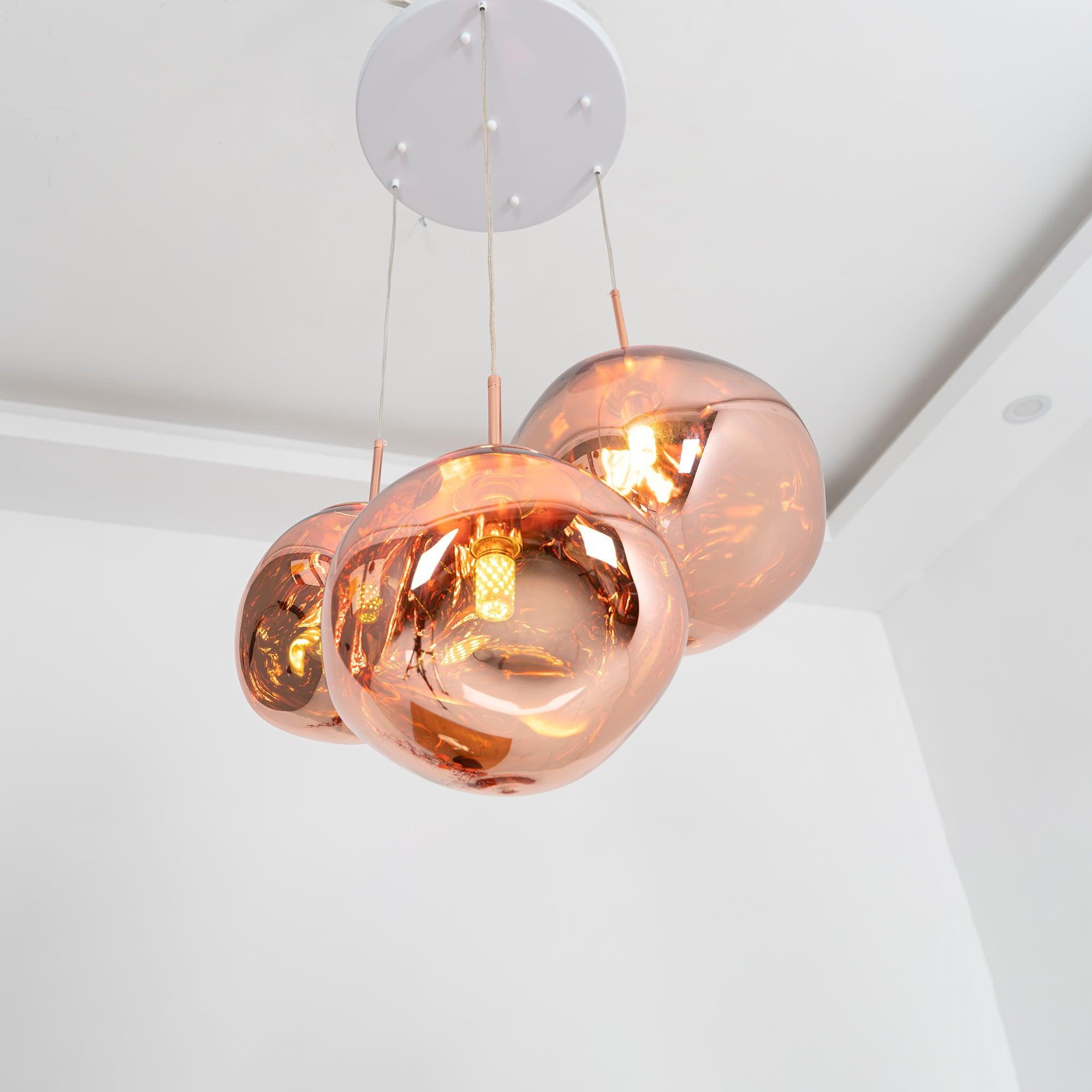 Multi Lava Round Pendant Lamp - Lumpaz