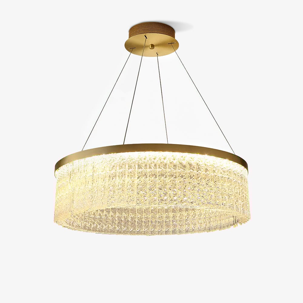 Round Halo Crystal Chandelier - Lumpaz