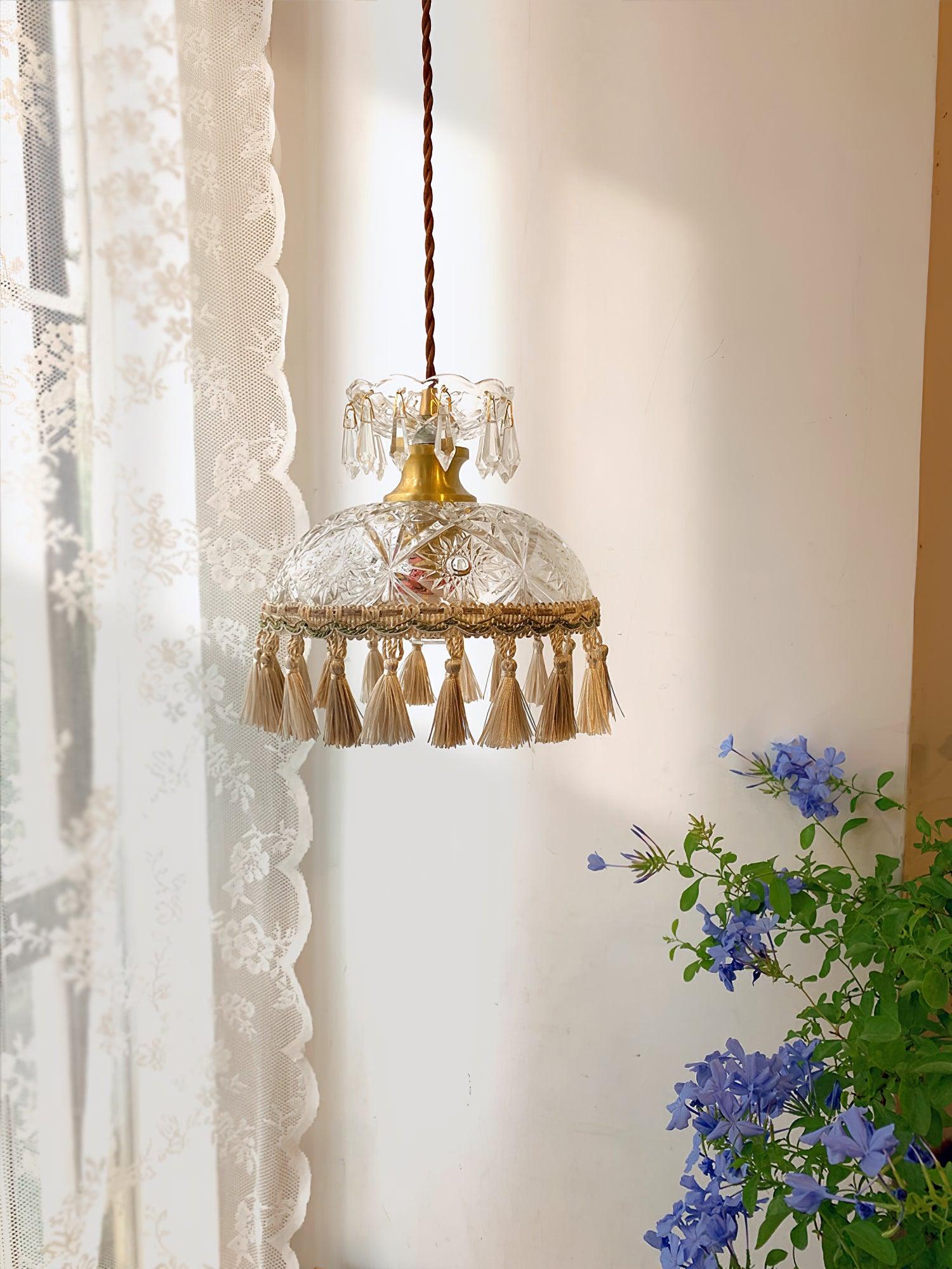 Bowl Tassel Pendant Light - Lumpaz