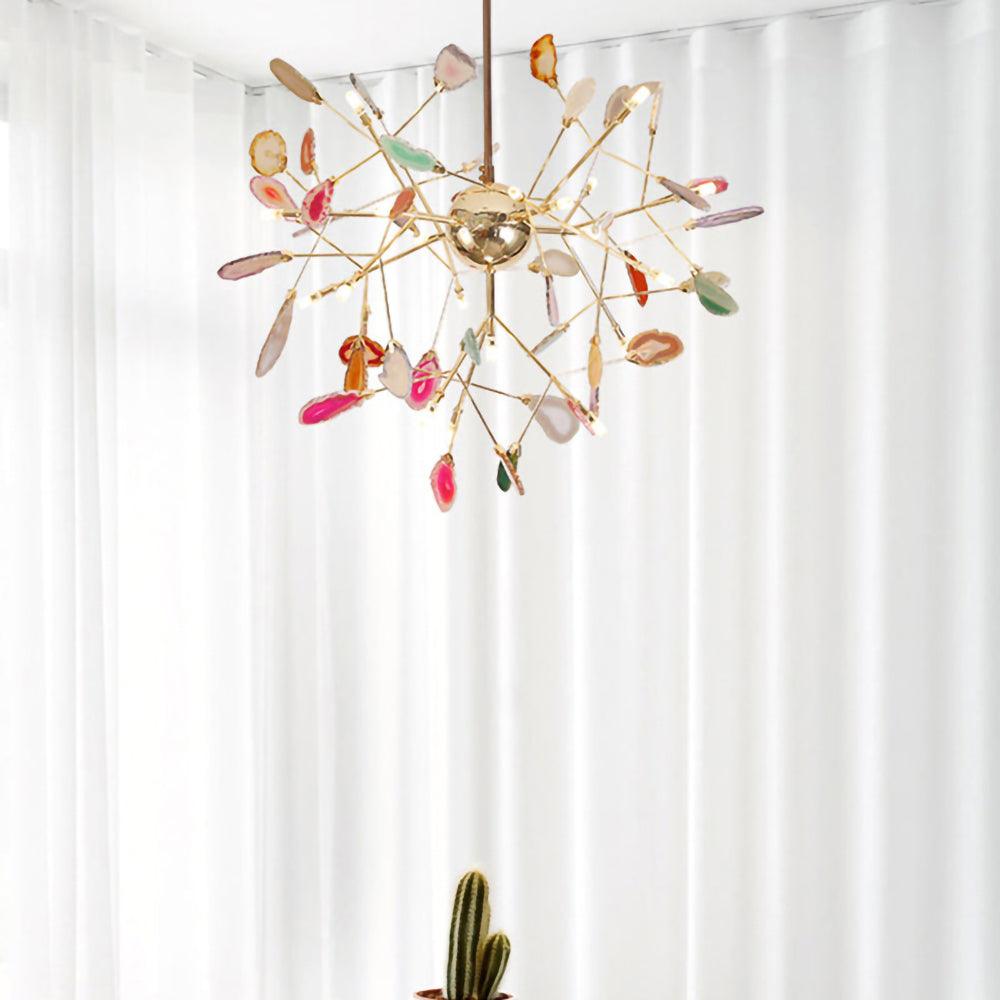 Agate Flake Chandelier - Lumpaz
