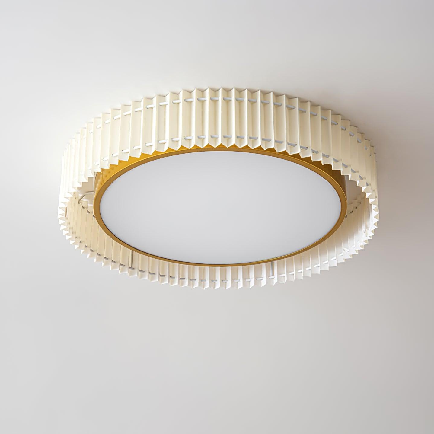 Round Pleated Ceiling Lamp - Lumpaz