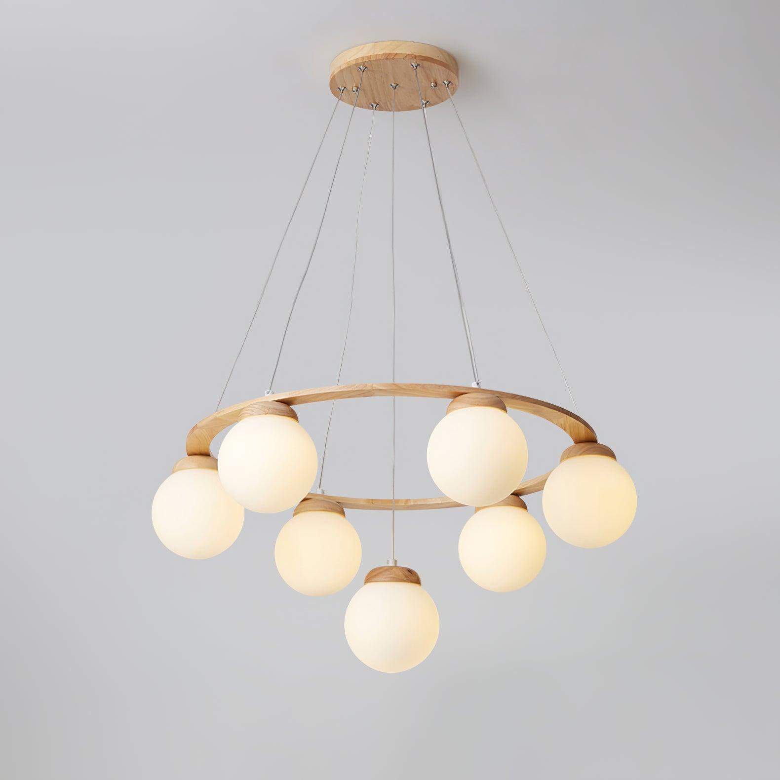 Nuura Miira Wood Chandelier - Lumpaz