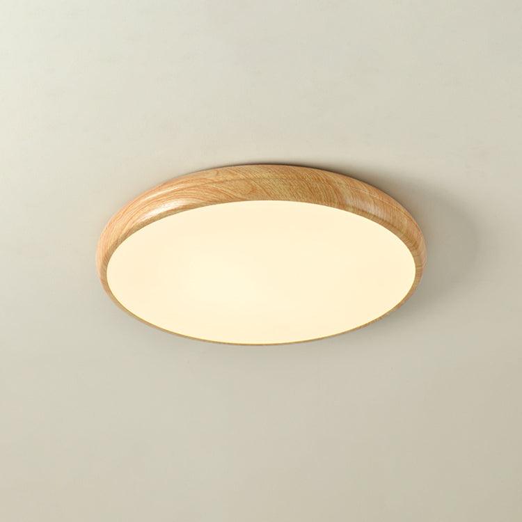 Wood Grain Round Ceiling Lamp - Lumpaz