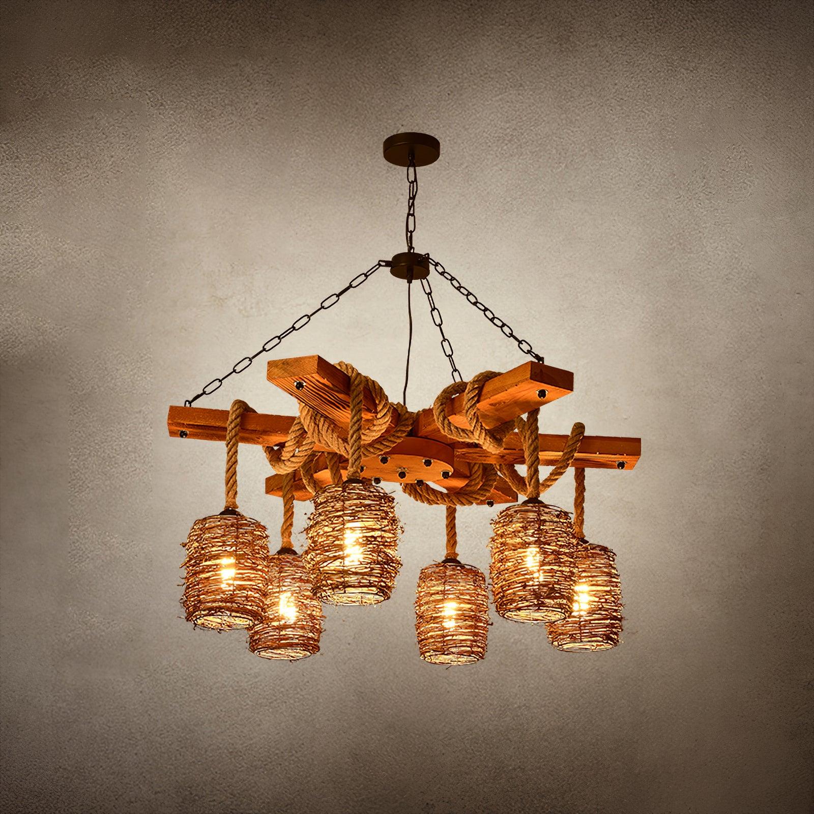 Vintage Farmhouse Chandelier - Lumpaz