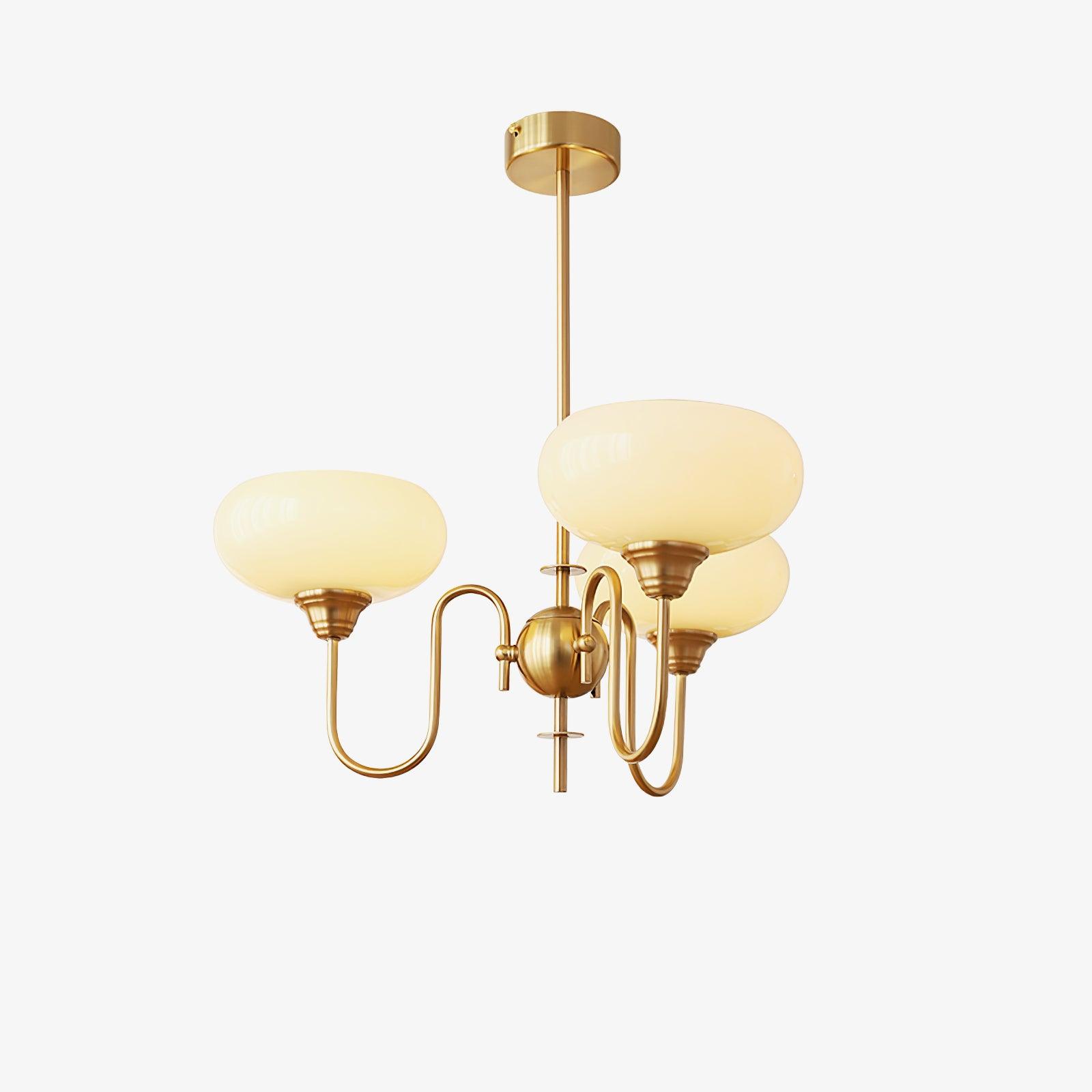 Creamy Persimmon Chandelier - Lumpaz