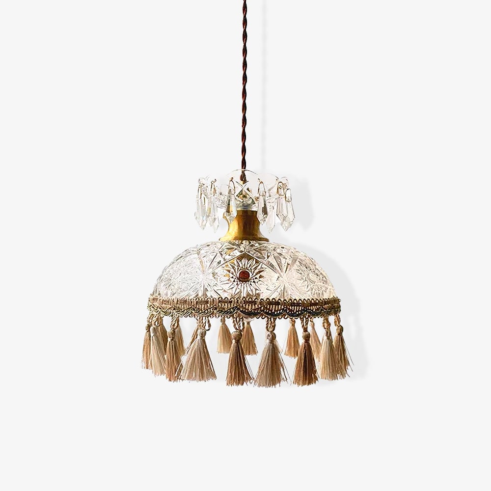 Bowl Tassel Pendant Light - Lumpaz