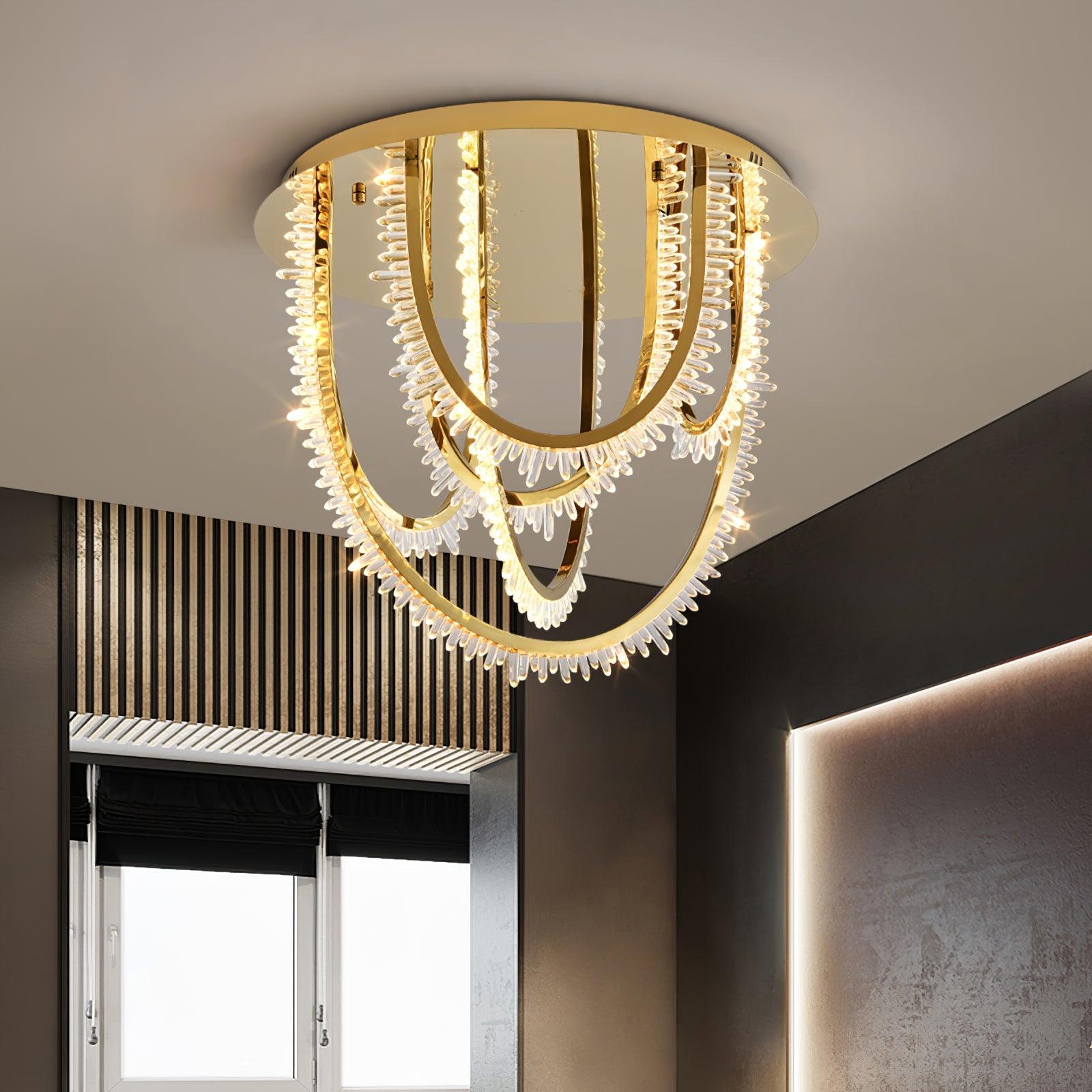 Crystal Corde Ceiling Light - Lumpaz