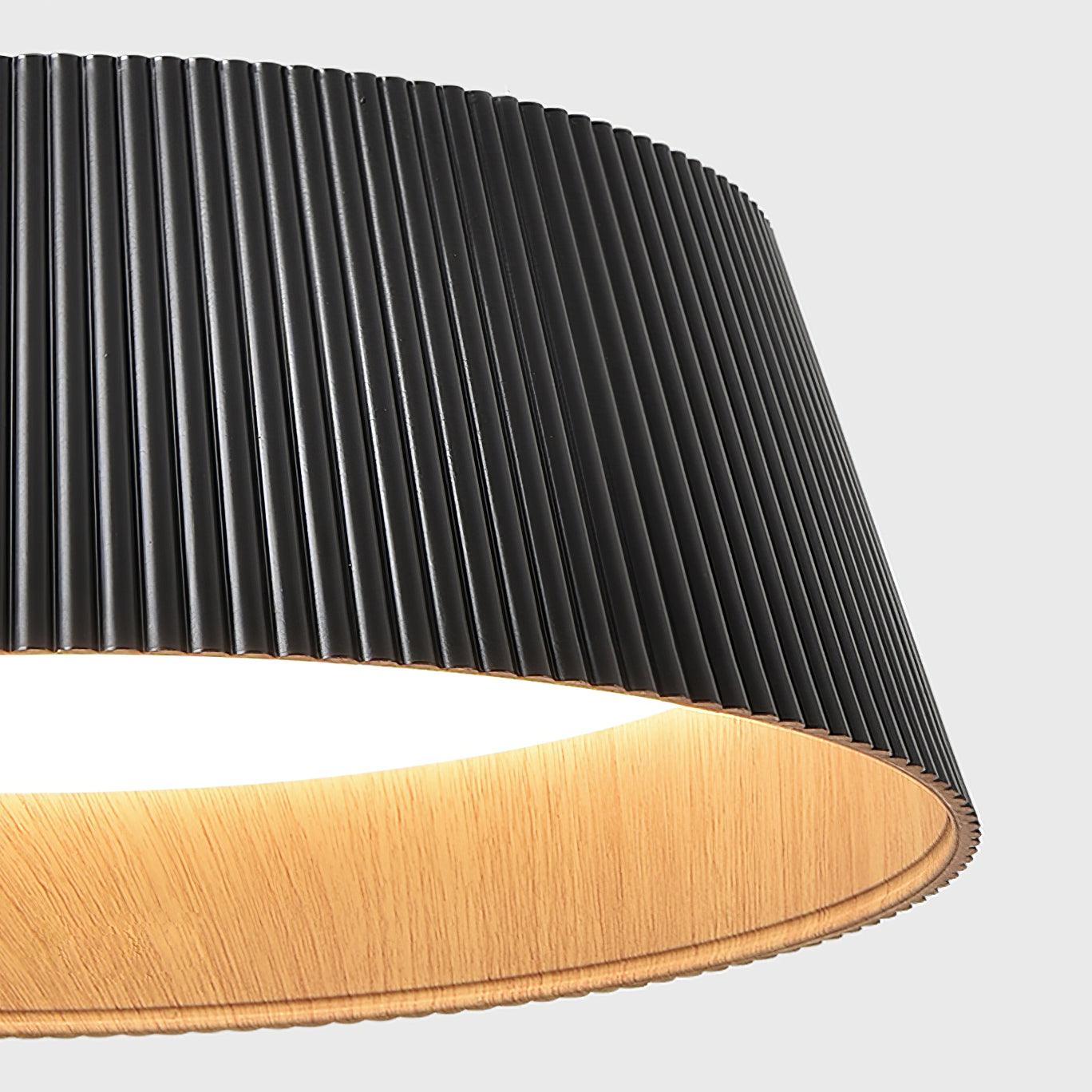 Modern Ribbed Ceiling Light - Lumpaz