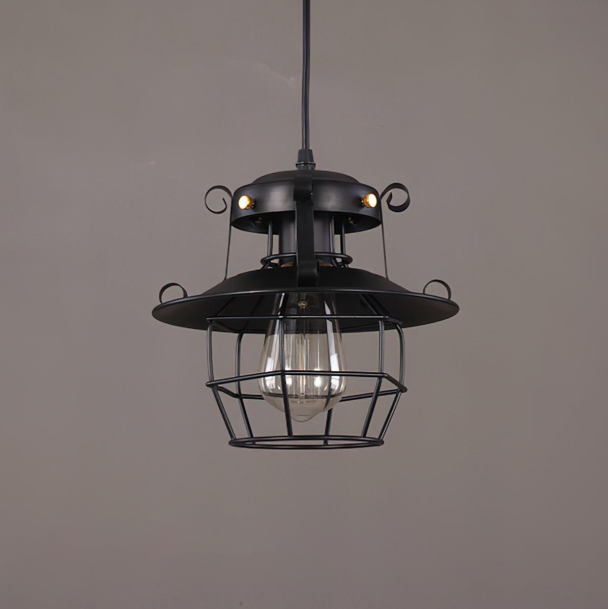 Retro Birdcage Pendant Light - Lumpaz