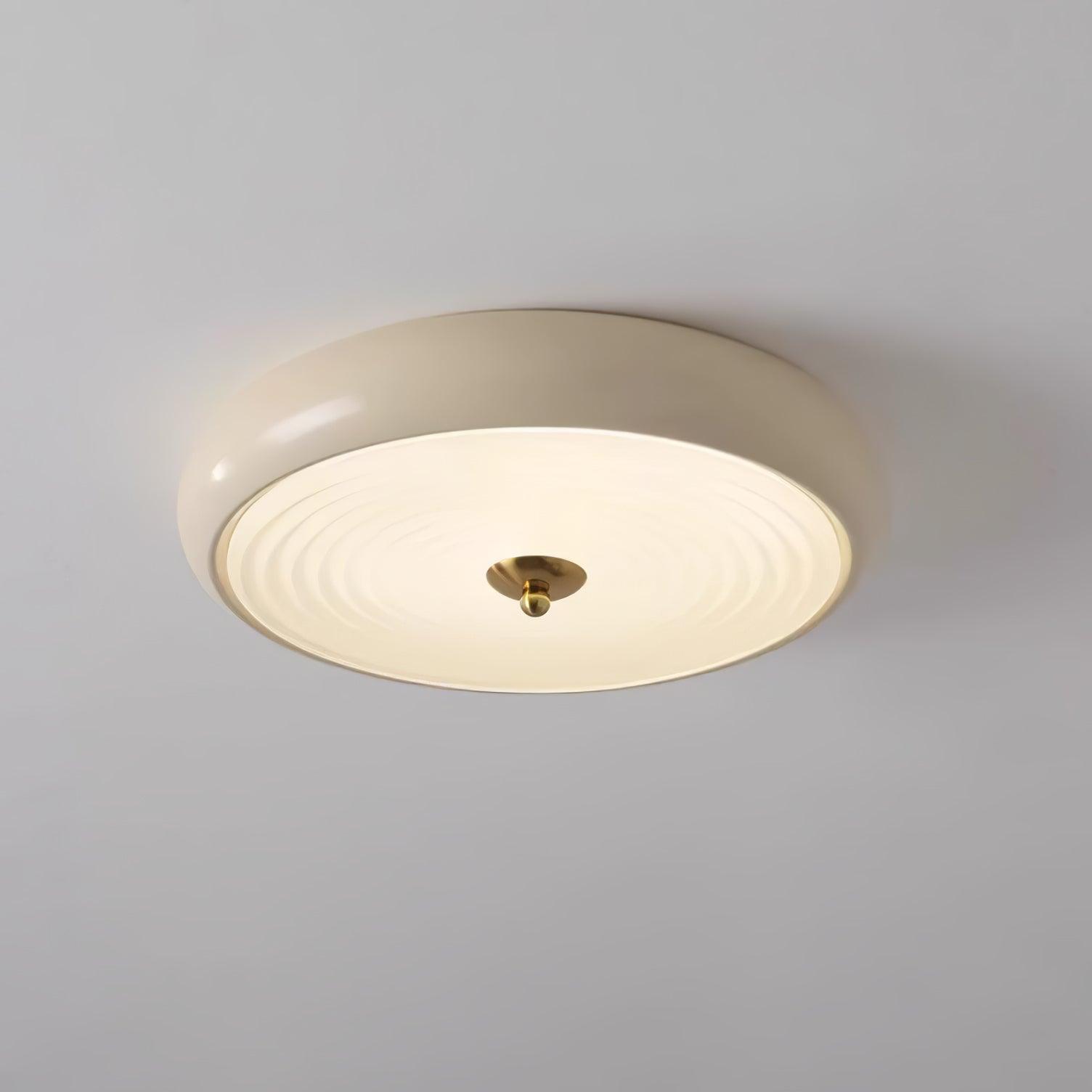 Ripple Cream Ceiling Lamp - Lumpaz