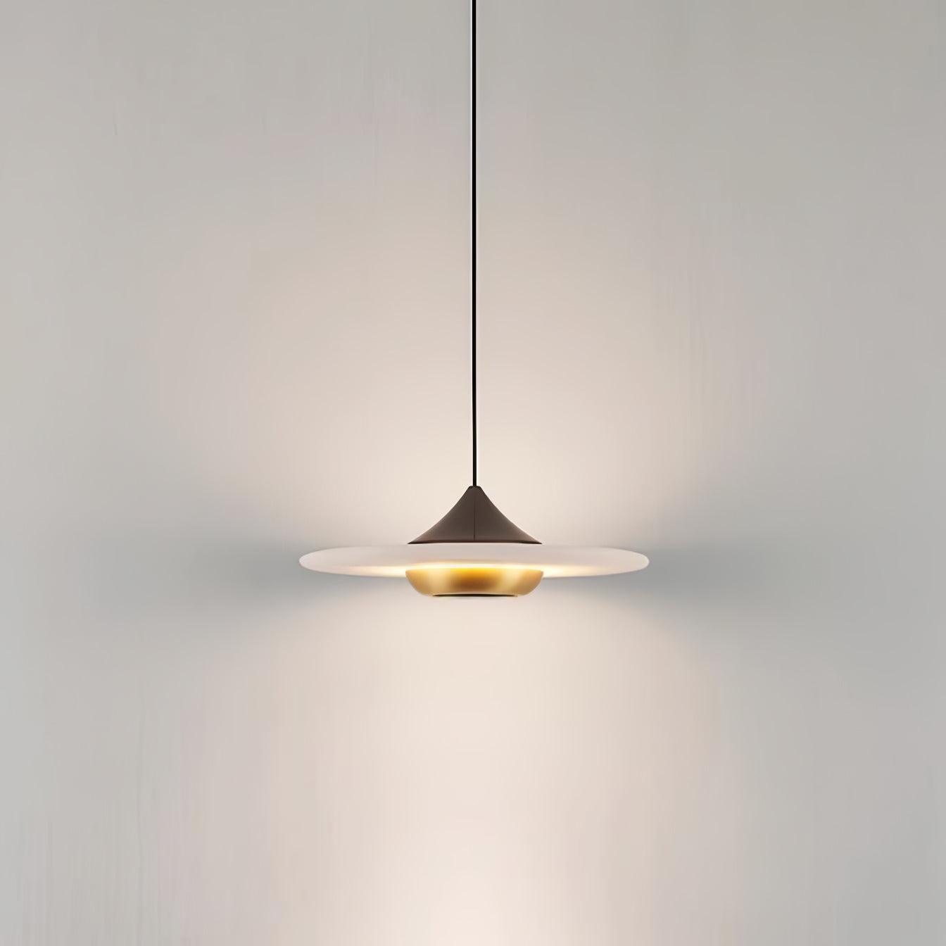 Flying Saucer Marble Pendant Lamp - Lumpaz