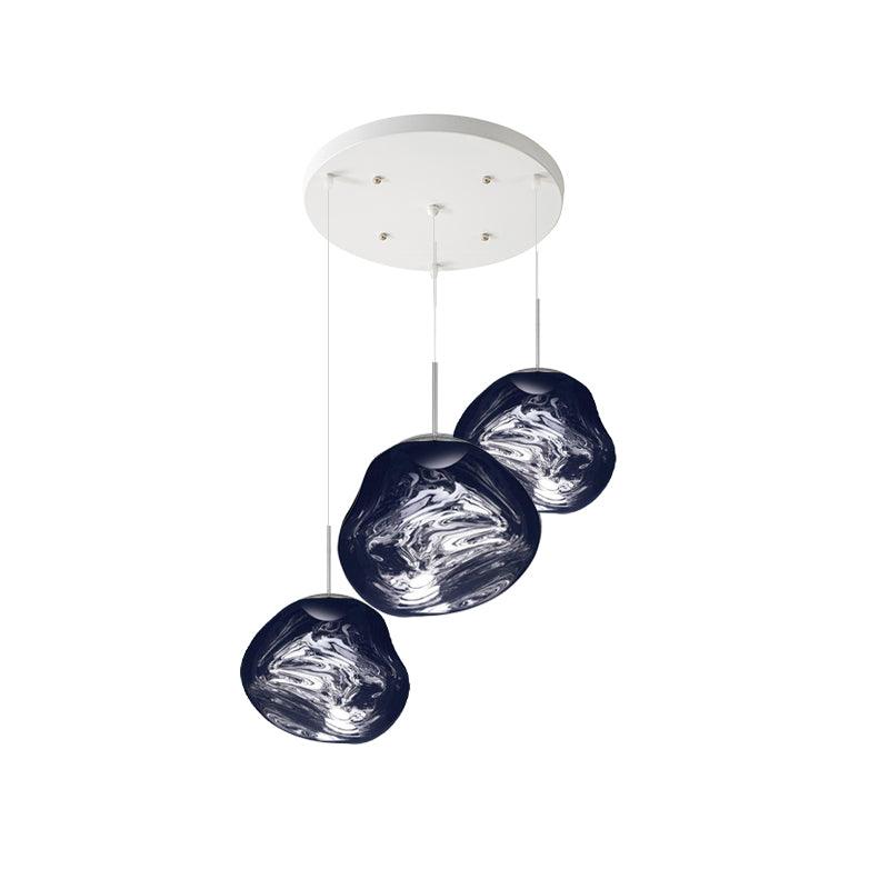 Multi Lava Round Pendant Lamp - Lumpaz