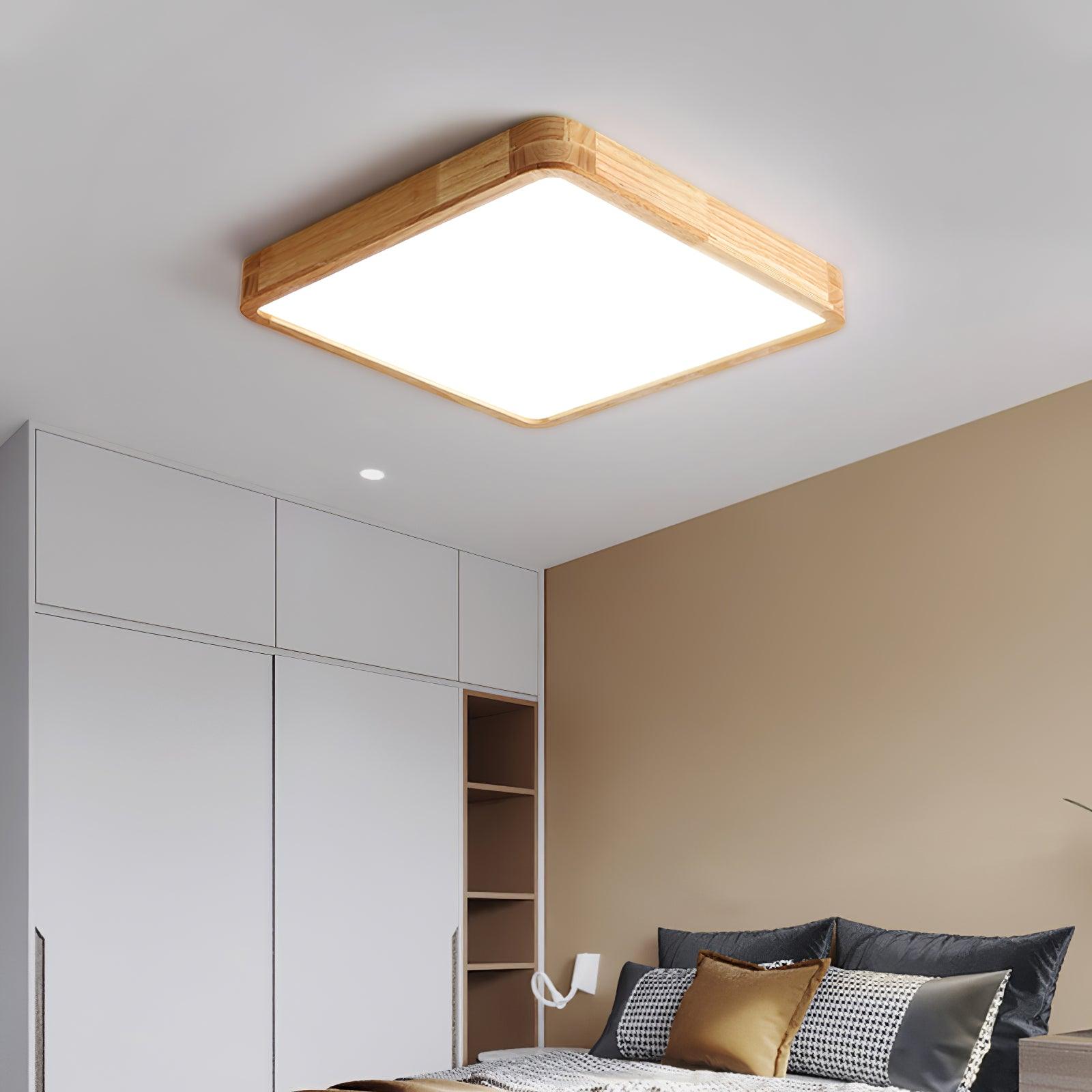 Wooden Geometric Ceiling Light - Lumpaz