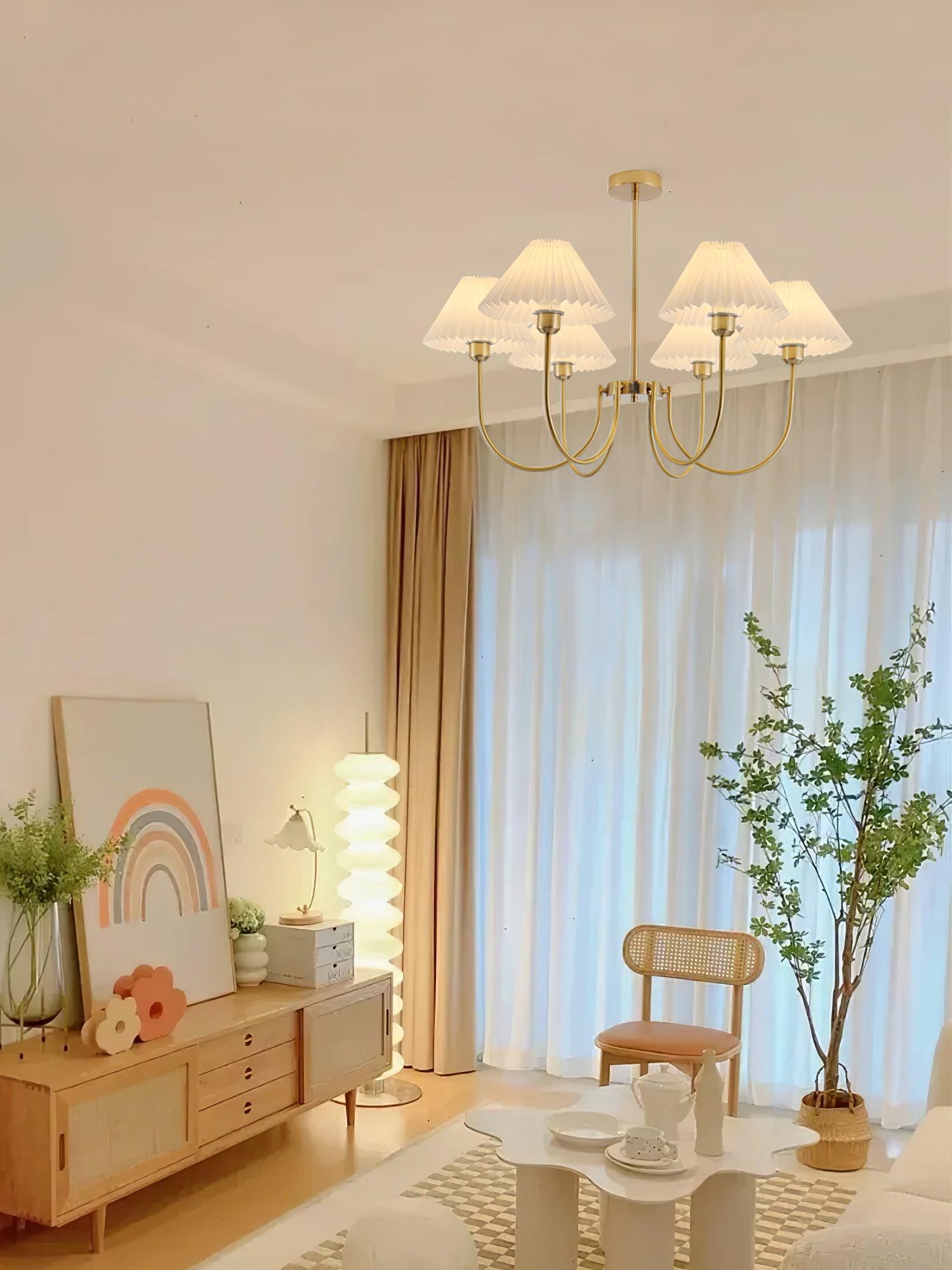 Lenore Pleated Chandelier - Lumpaz