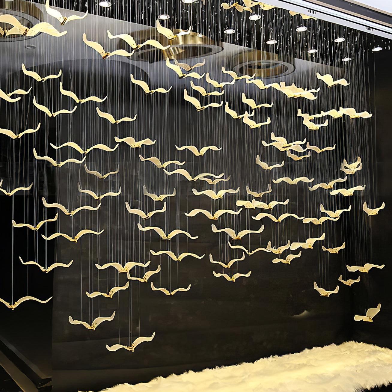 Large Seagull Chandelier - Lumpaz