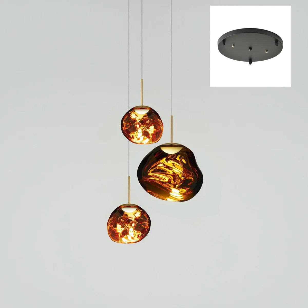 Multi Lava Round Pendant Lamp - Lumpaz