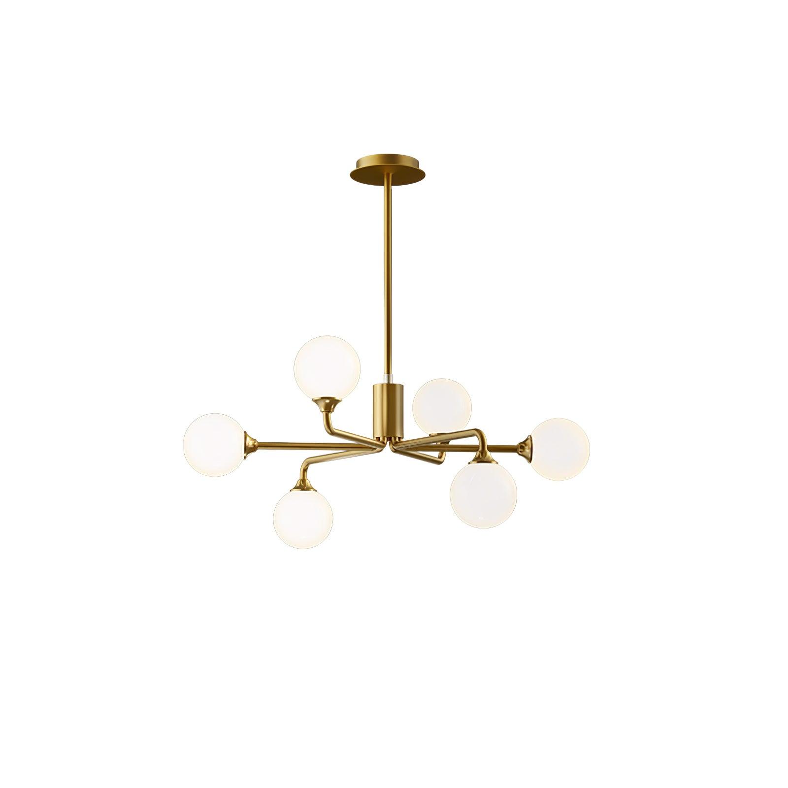 Staggered Glass Globes Chandelier - Lumpaz