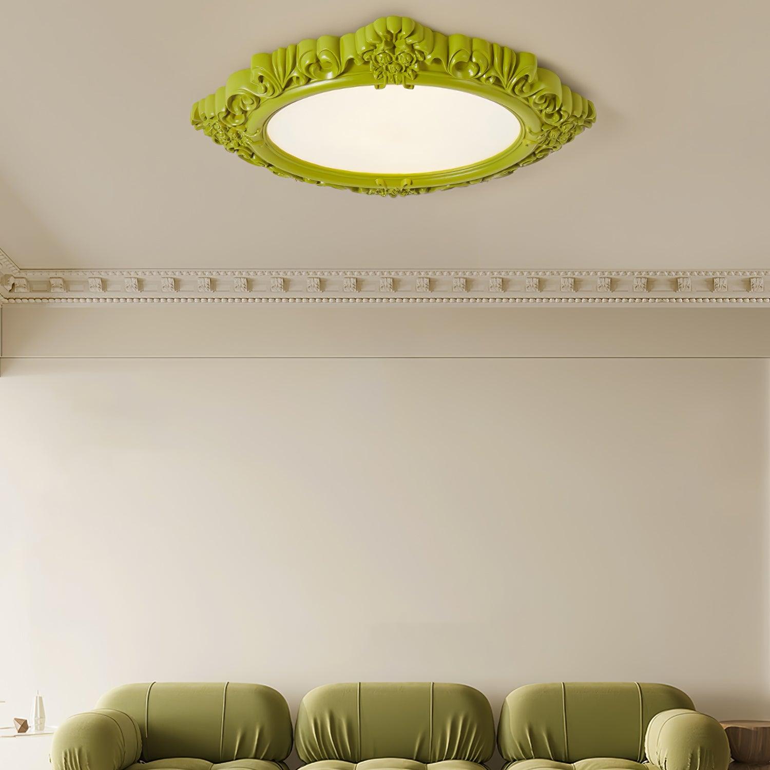 Sculpted Resin Ceiling Lamp - Lumpaz