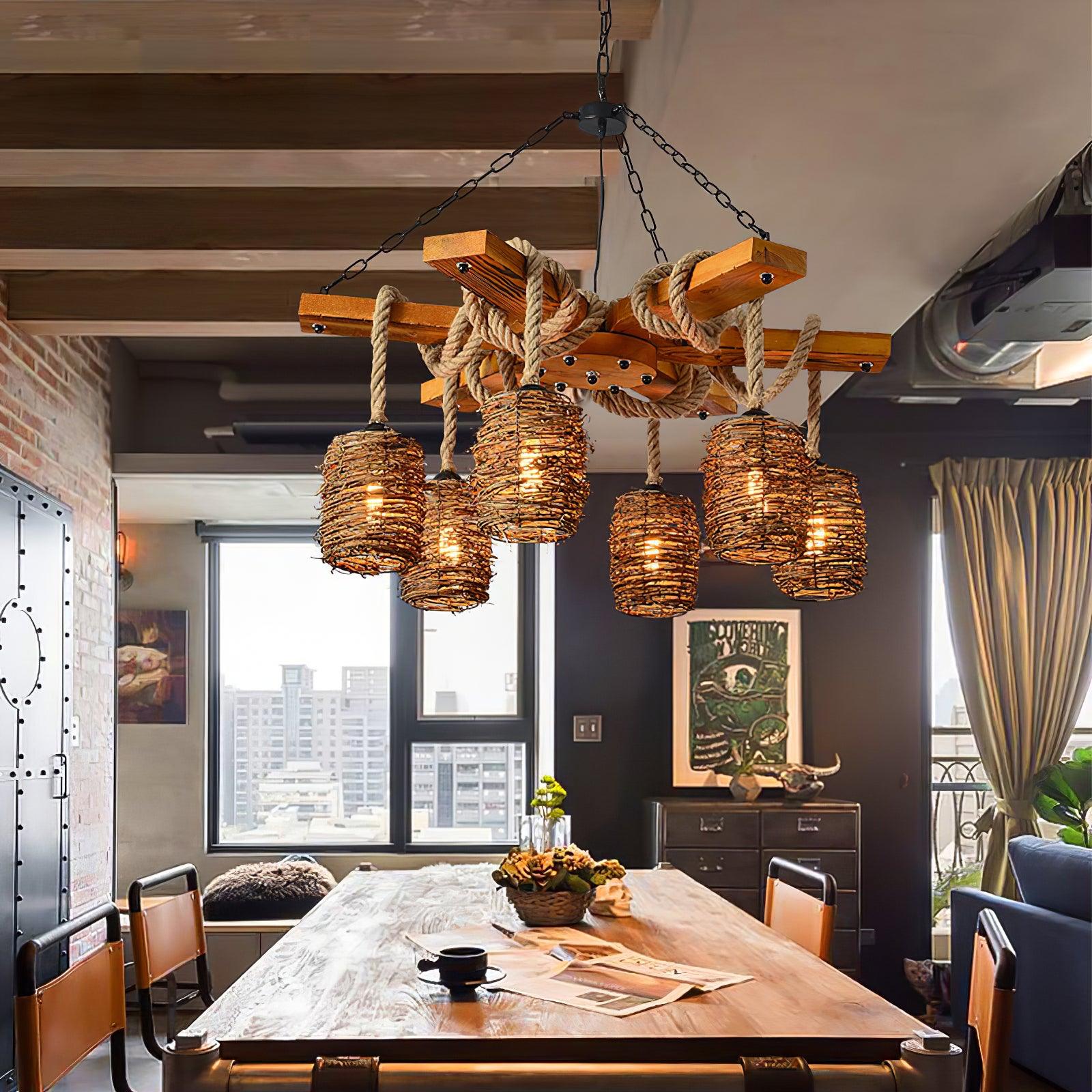 Vintage Farmhouse Chandelier - Lumpaz